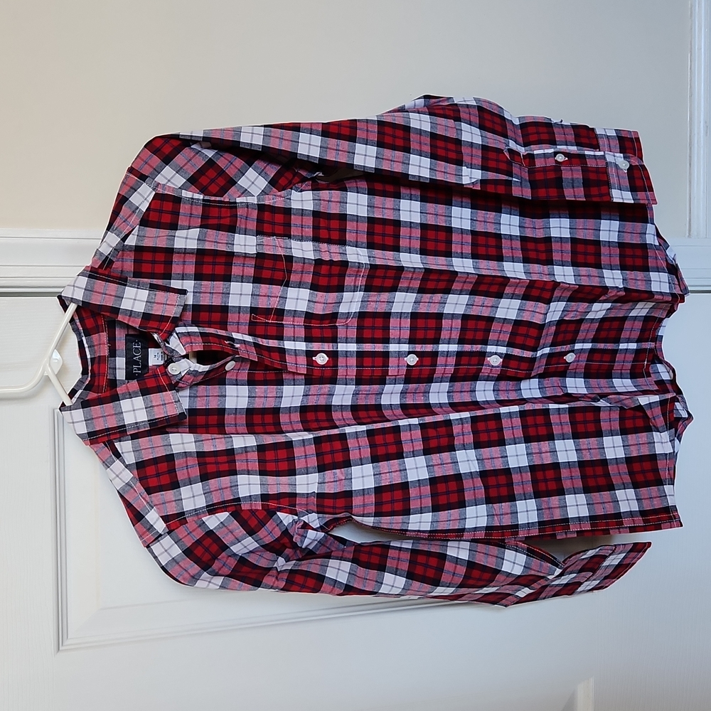 Children's Place Plaid Full sleeves shirt Size XL